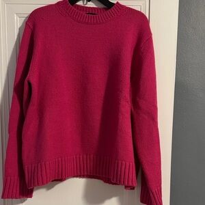 Ann Taylor Fuchsia Crew Neck Sweater